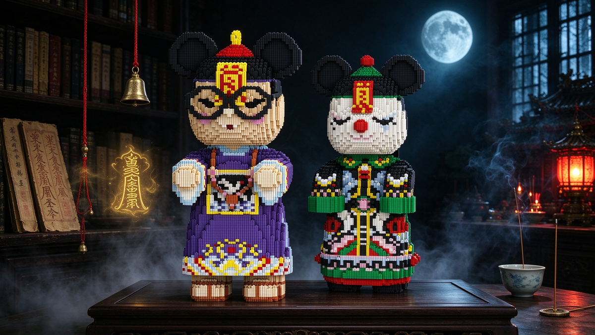 Slow Halloween Craft: Build Your Own Folk Horror Micro-Block Bear