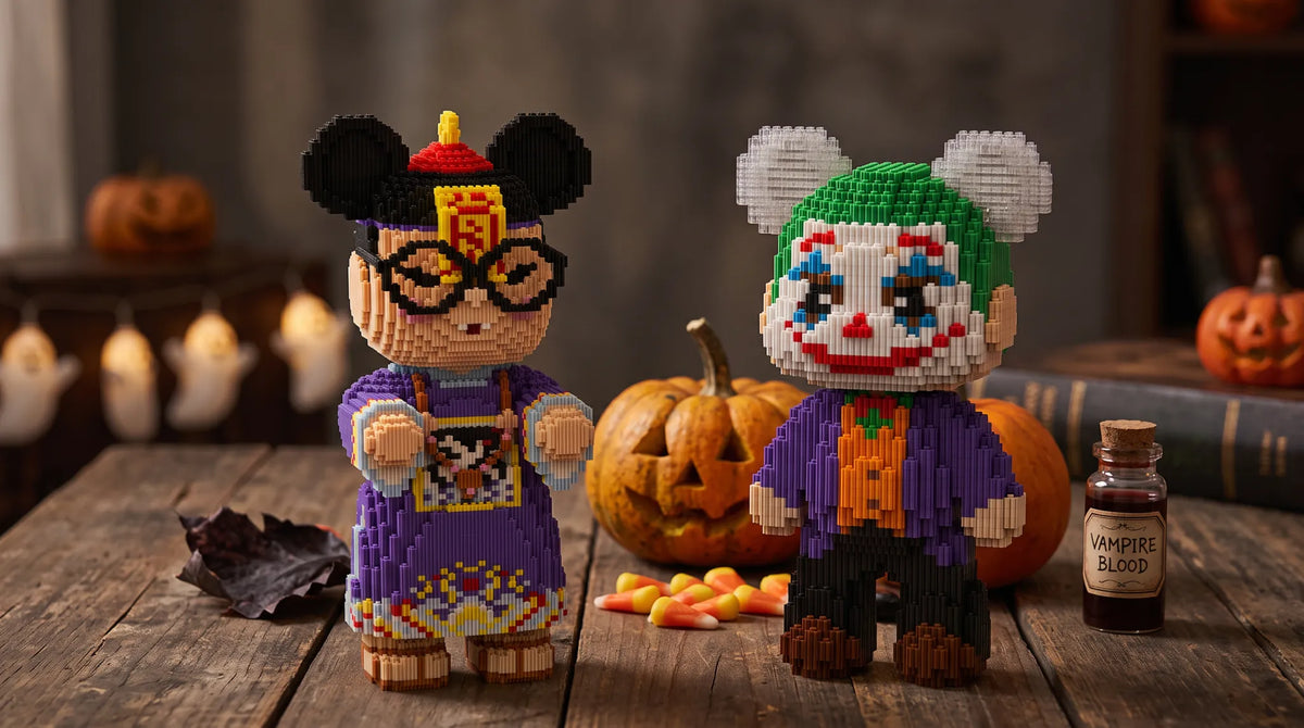 How to Style a Halloween Display Shelf with Collectible Toys