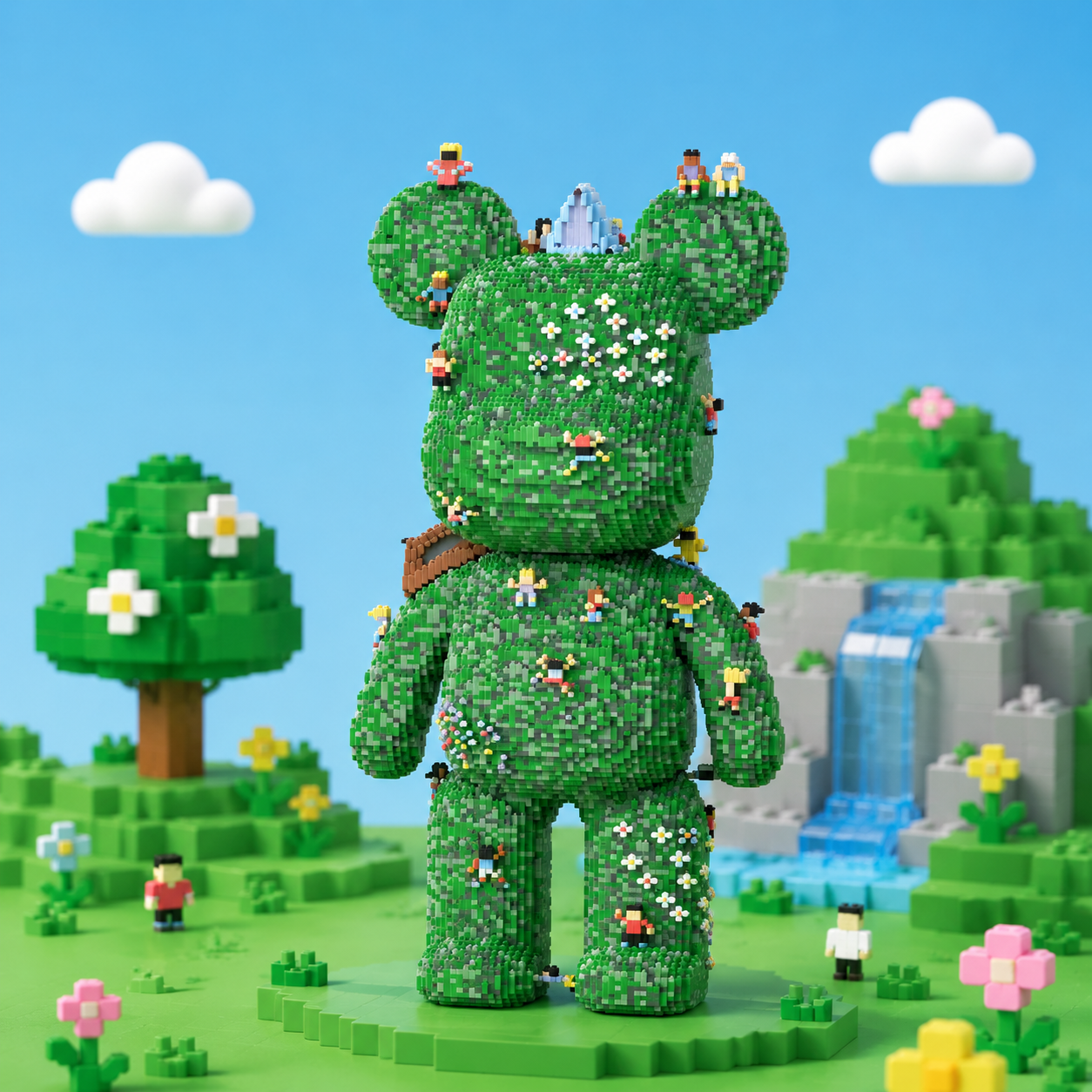A mountain with many flowers Bear-thumbmail-3