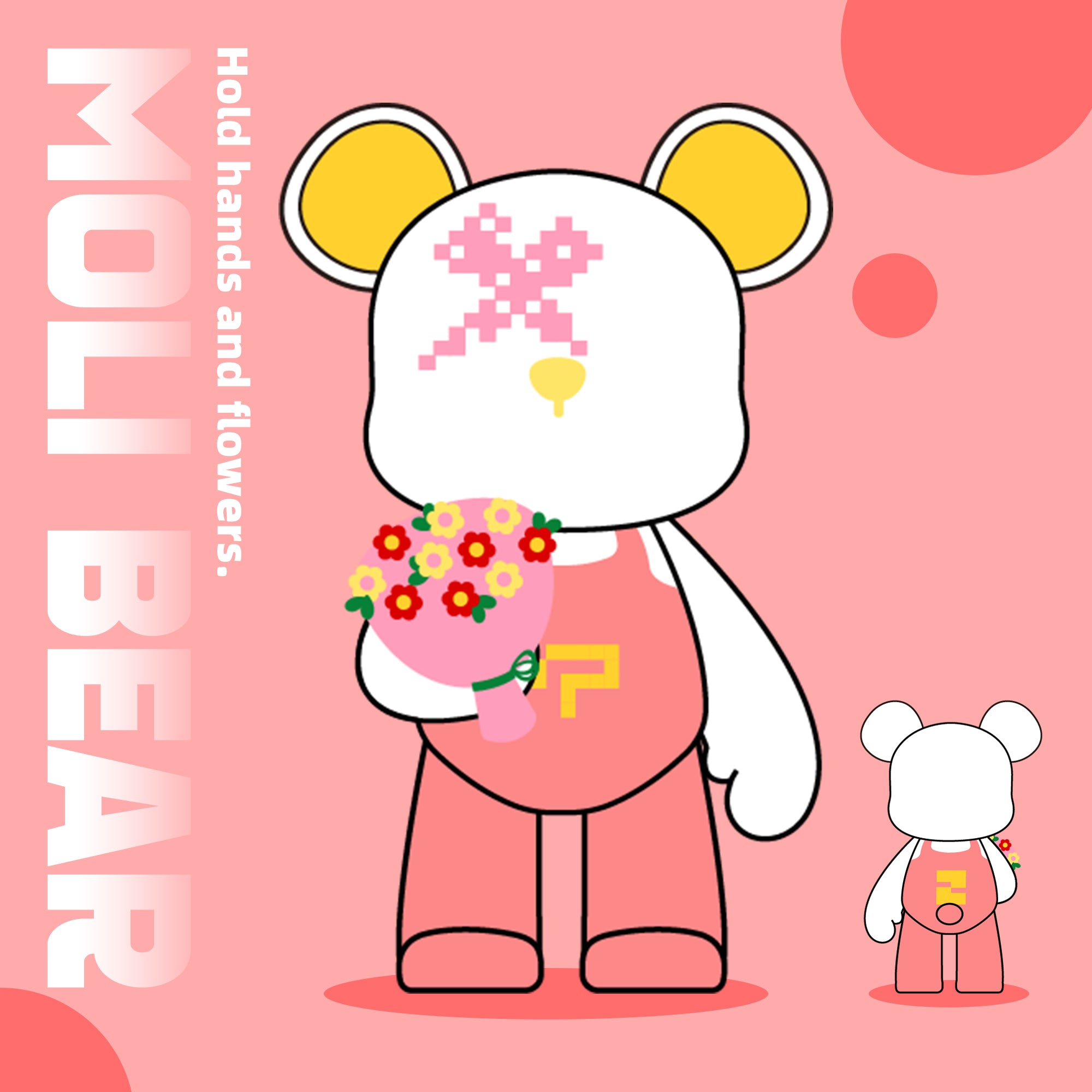 Hold Hands and Flowers Bear-thumbmail-1