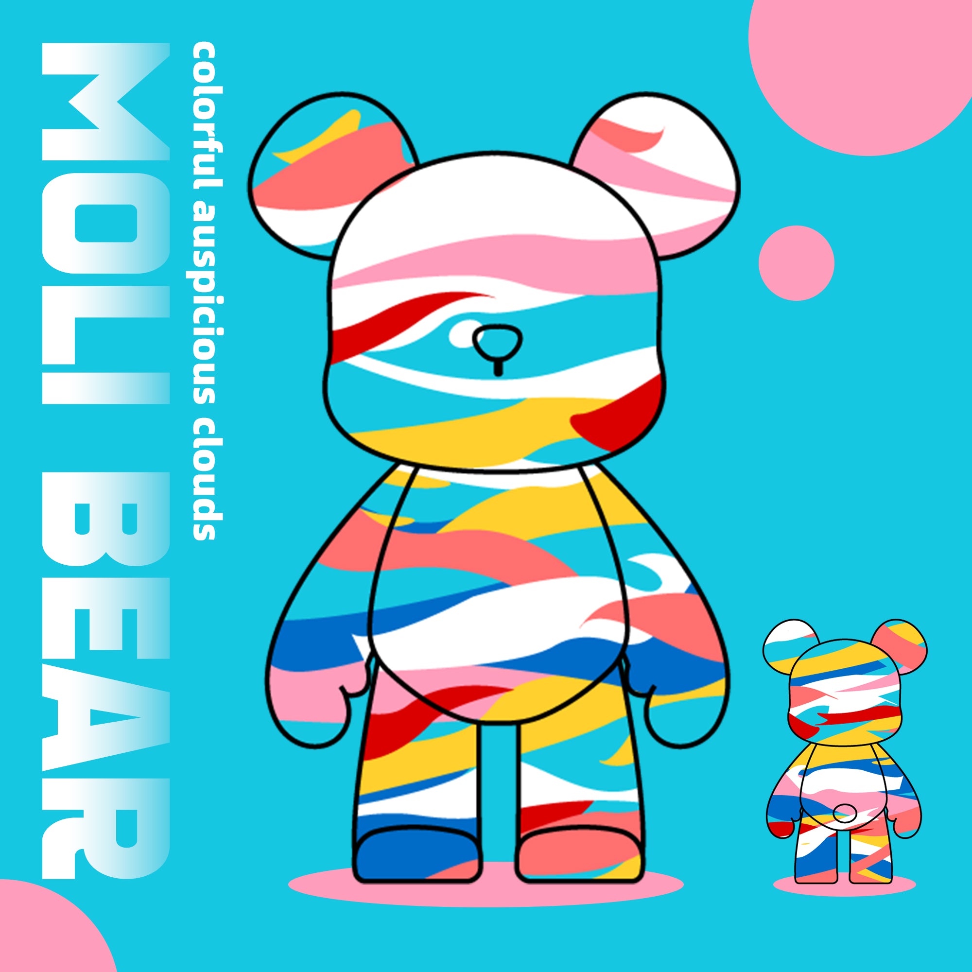 Colorful Auspicious Clouds Bear