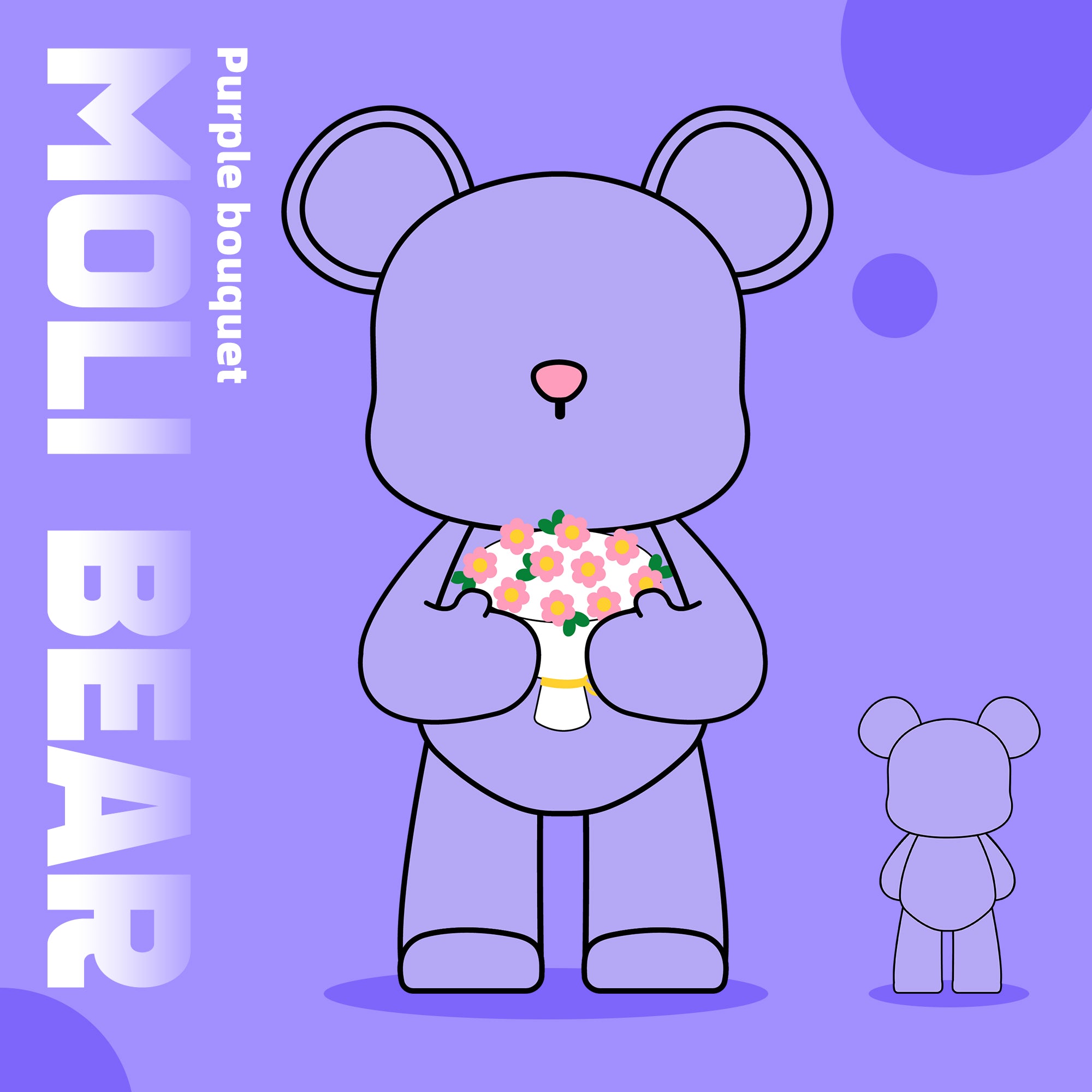 Purple bouquet Bear-thumbmail-1