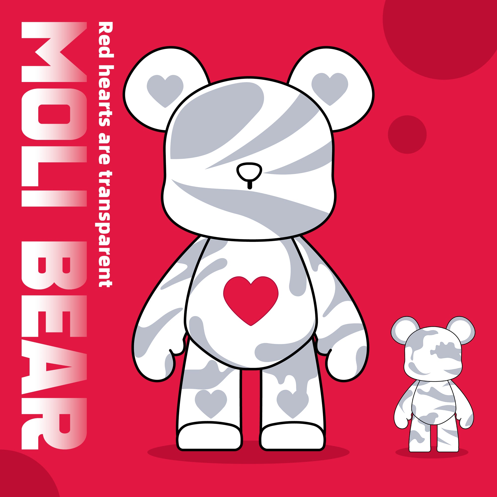 White Bear With Red Hear