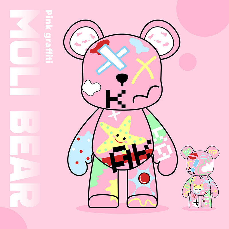 Pink Graffiti Bear