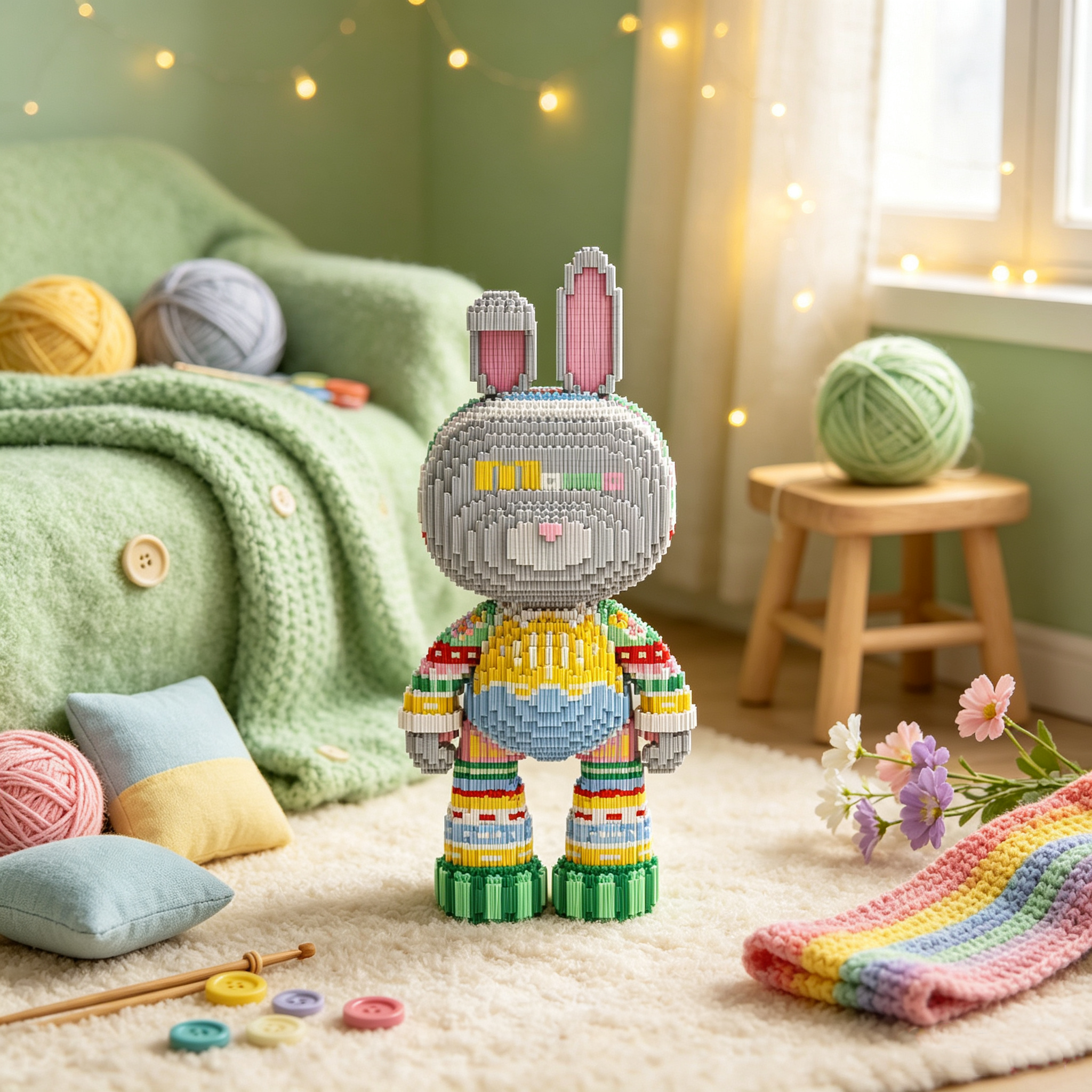 Knitted Wool Rabbit-thumbmail-3