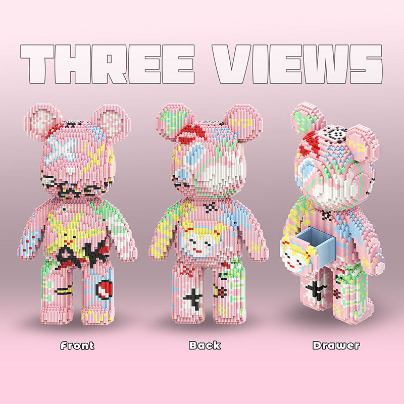 Pink Graffiti Bear