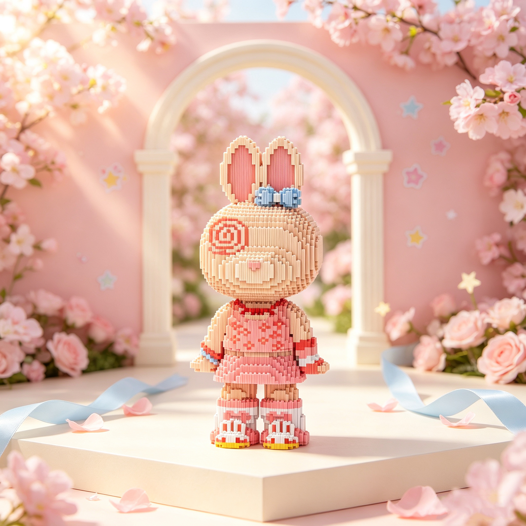 Pink Skirt PN Pie Rabbit-thumbmail-3