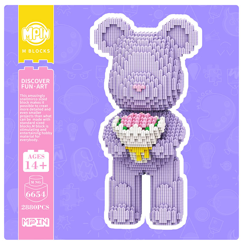 Purple bouquet Bear-thumbmail-2