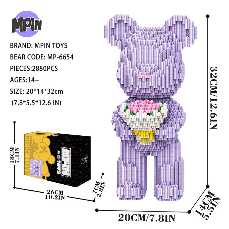 Purple bouquet Bear-thumbmail-4