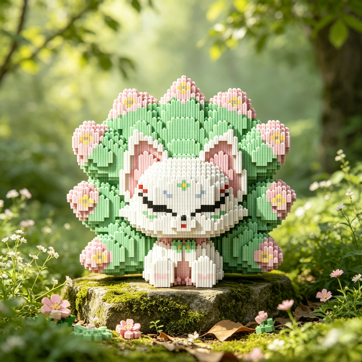 Floral – Green Nine-Tailed Fox-thumbmail-2