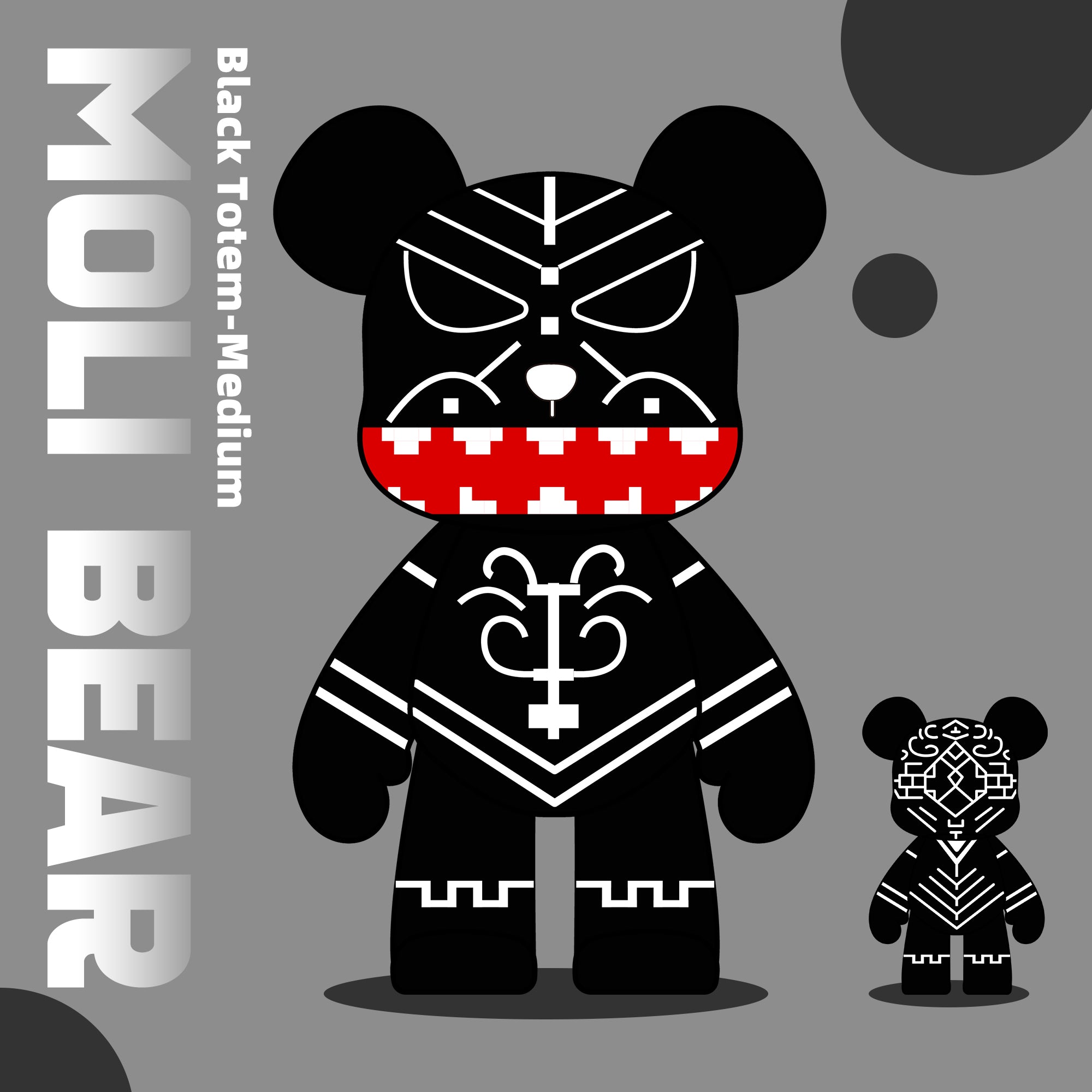 Black Totem Bear adult building block toy